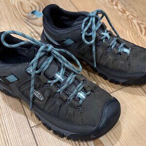 Women's Targhee III WP Hiking Shoes - Alcatraz/Blue Turquoise Women Size 6.5